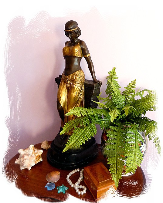 японская антикварная бронза, серебро и эмаль