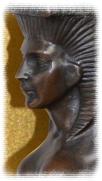 антик бронзовая скульптура ар-деко Танцовщица. Деталь