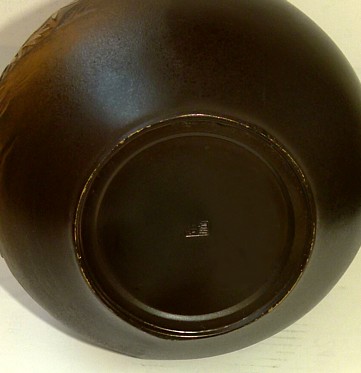 подпись на японской бронзовой вазе