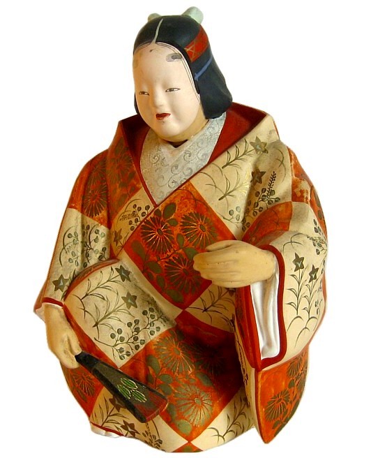 статуэтка в виде персонажа театра Но в маске, Япония, 1930-е гг.