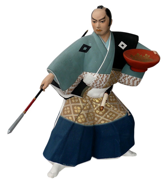 самурай, статуэтка из керамики, Япония, 1950-е гг.
