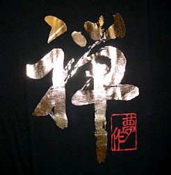 японский иероглиф ДЗЭН на мужской футболке