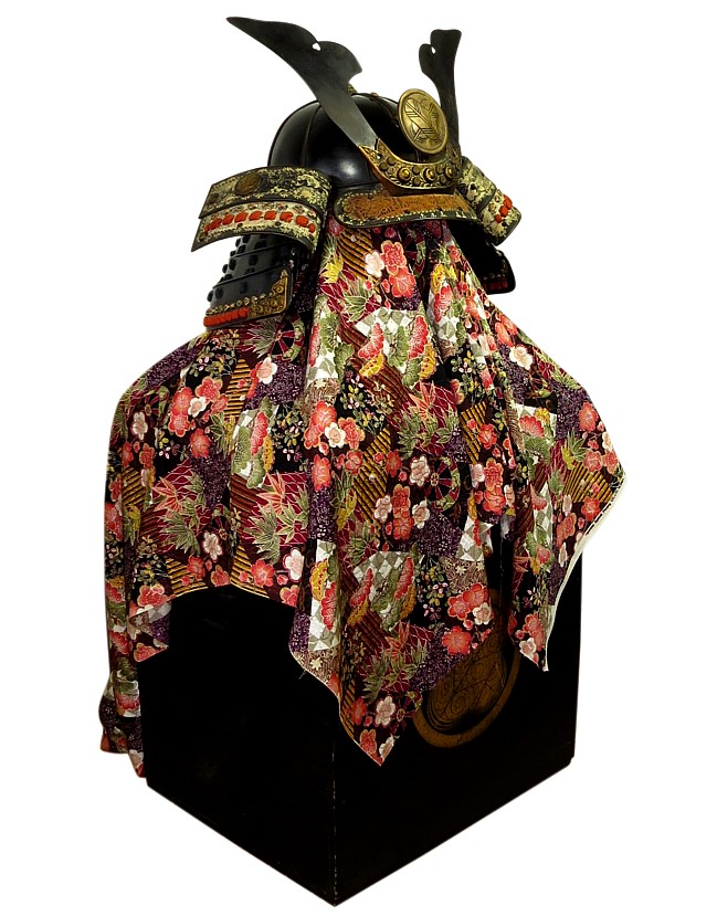 Аояма До японский антиквариат самурайский шлем КАБУТО