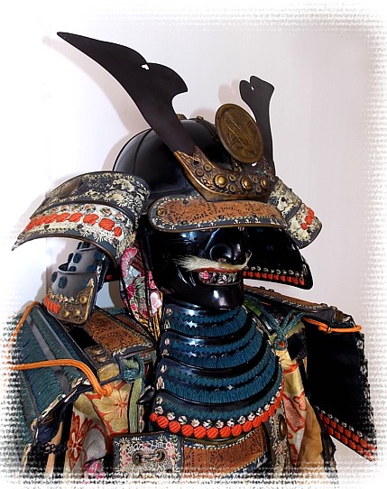 антикварный японский самурайский доспех, японский антиквариат