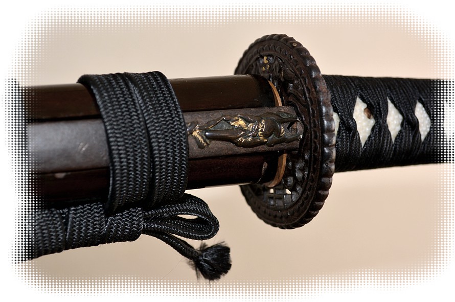 антикварный японский меч, самурайское искусство