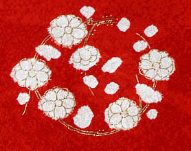 рисунок ткани японского винтажного хаори
