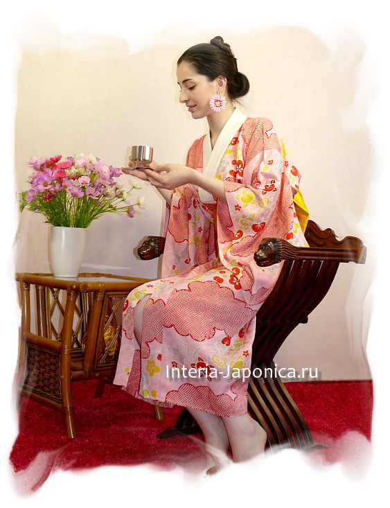 женское японское кимоно